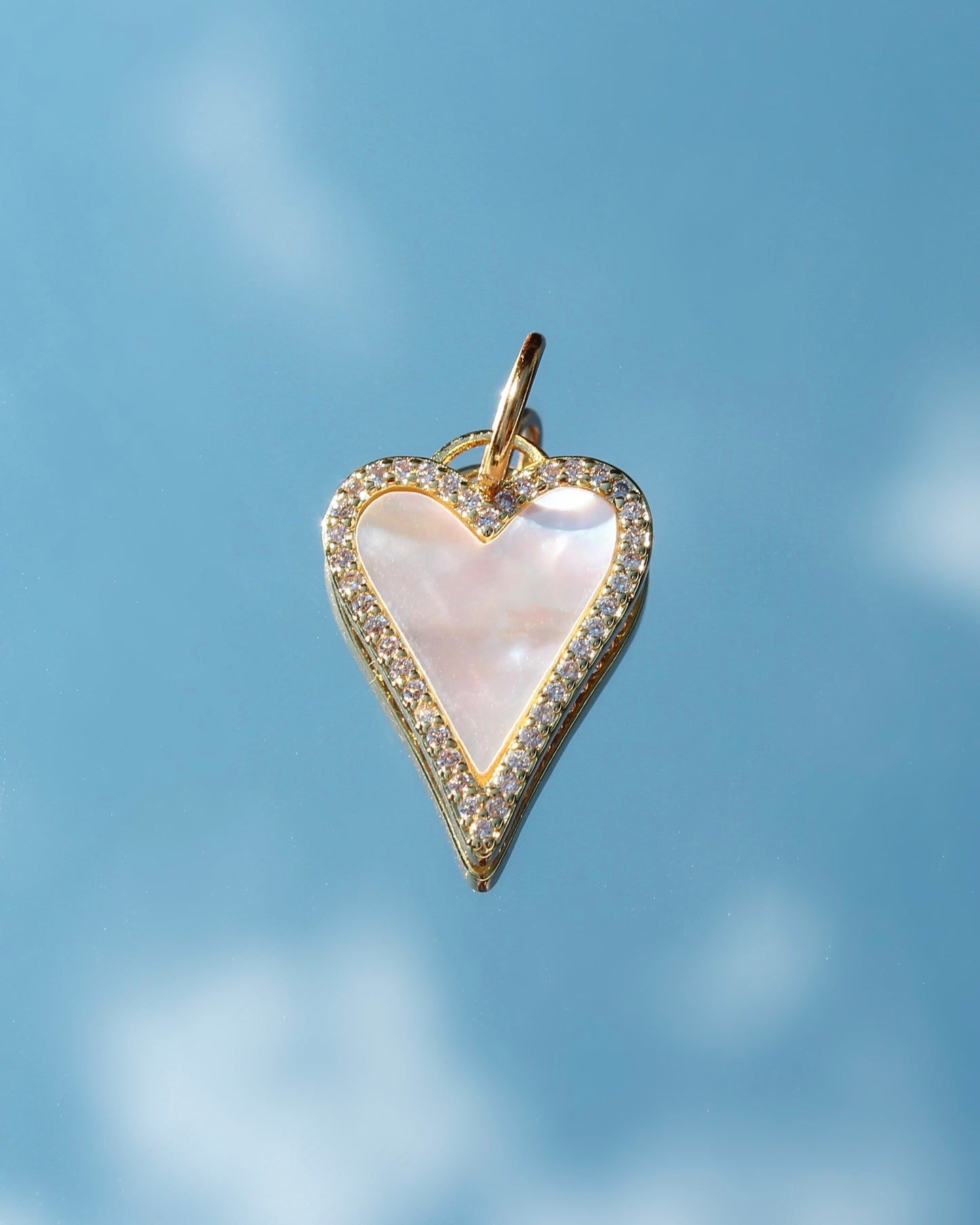 Mother of Pearl Heart Charm