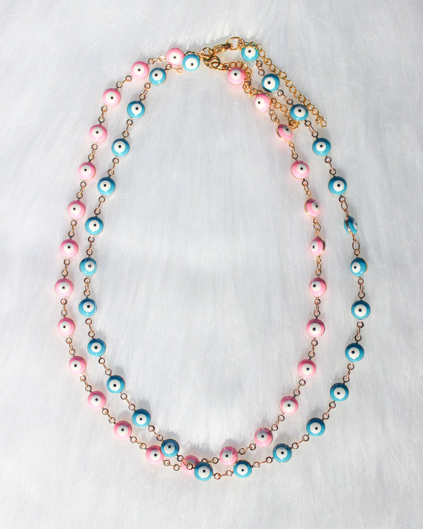 Blue Evil Eye Choker- Tarnish Resistant