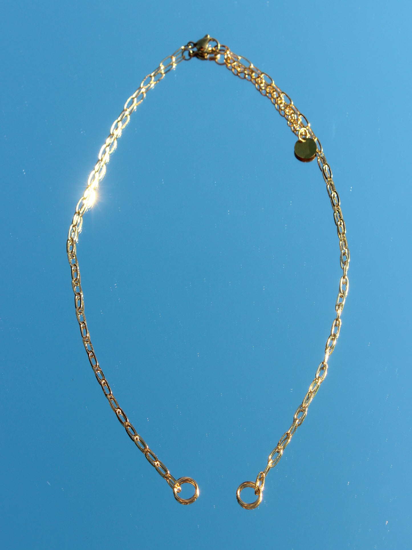 Small Gold Paperclip Chain- Tarnish Resistant