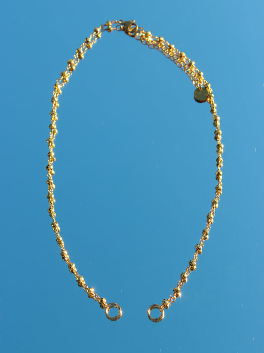 Gold Pyrite Rosary Chain