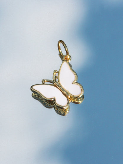 White Butterfly Charm