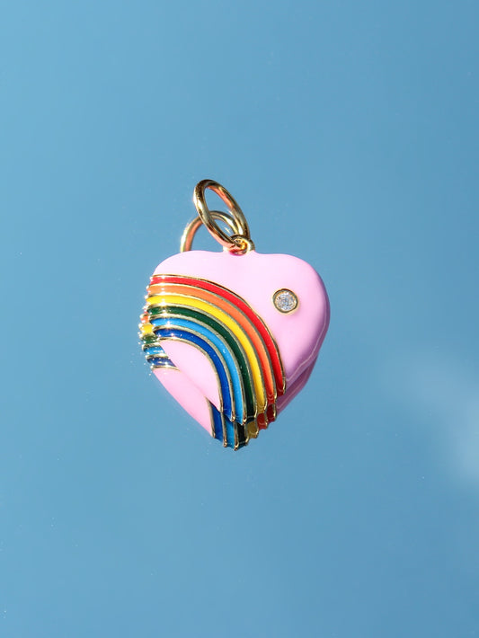 Pink Rainbow Charm