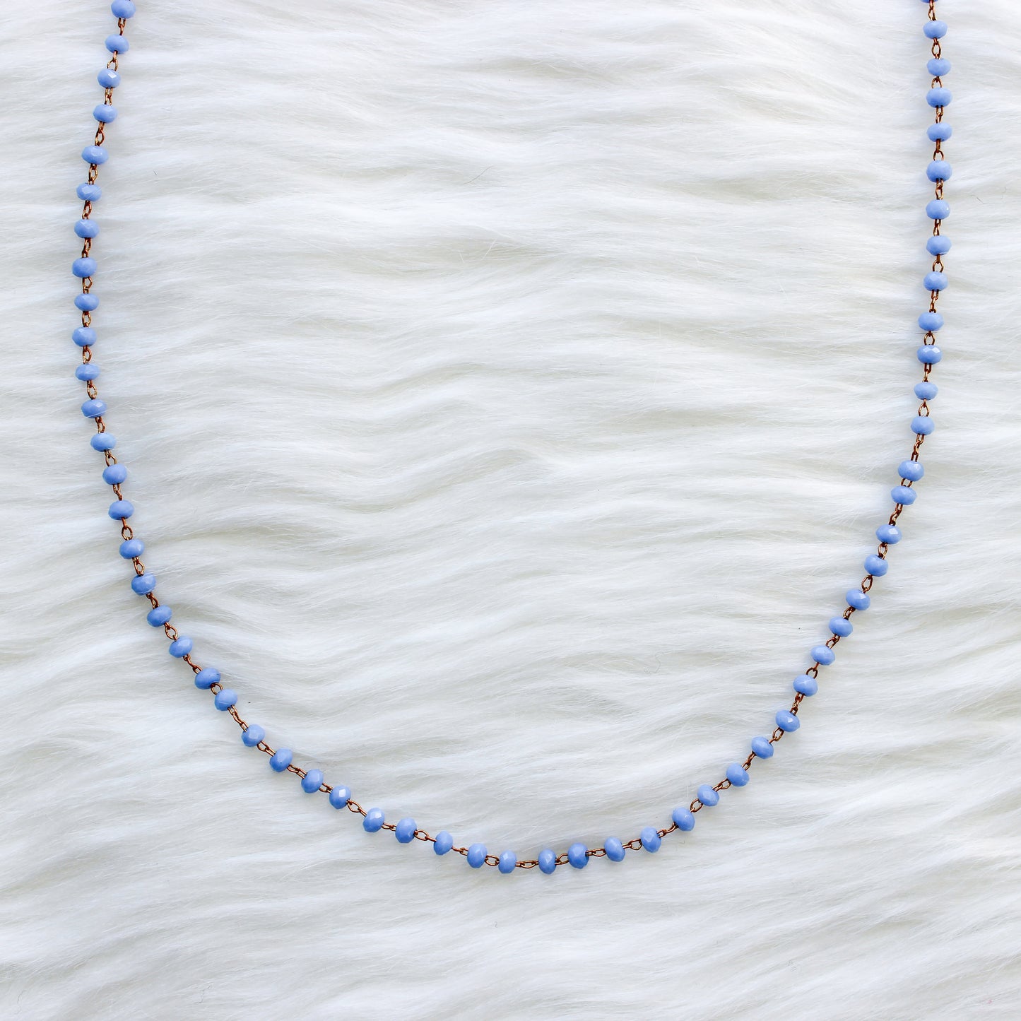 Mini Periwinkle Beaded Choker