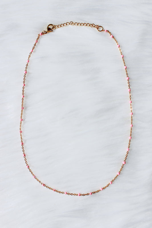Pink Dot Necklace
