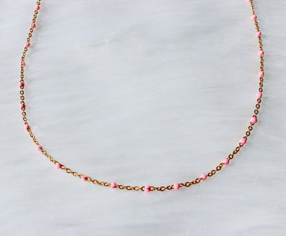 Pink Dot Necklace