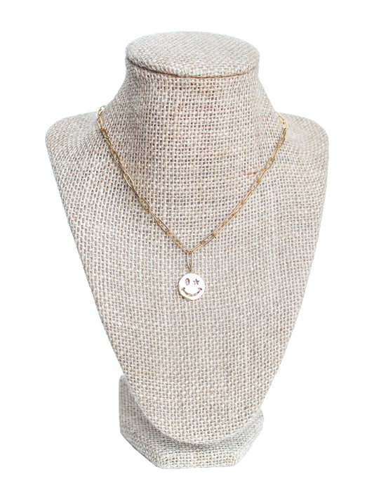 Starry Eyed Smiley Necklace